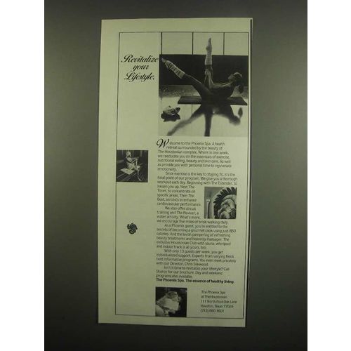 1984 Phoenix Spa at the Houstonian Ad - Revitalize