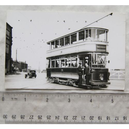 Photo Sheffield Tram no. 99 in 1952