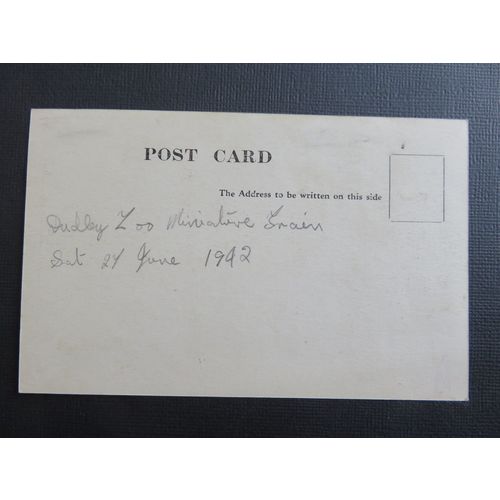 Dudley Zoo Miniature Train 1942 Postcard