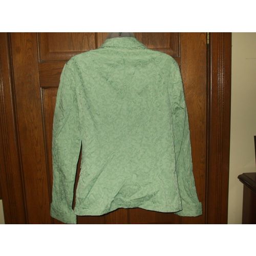 Christopher & Banks Light Green Stretch Shirt Jacket - Size S