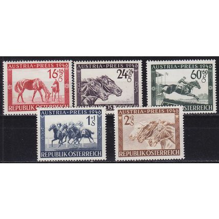 ÖSTERREICH AUSTRIA [1946] MiNr 0785-89 ( **/mnh ) Tiere
