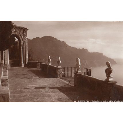 Ravello Belvedere Real Photo Italian Postcard
