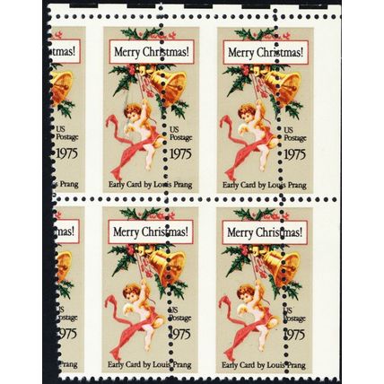 1580, MNH 10¢ Large Diagonal Perf Shift Freak Error Block * Stuart Katz