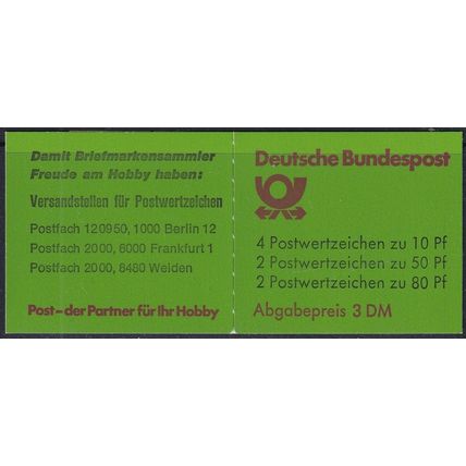 Germany 1980 SG SB73 Variant UMM Booklet (B-046 02)