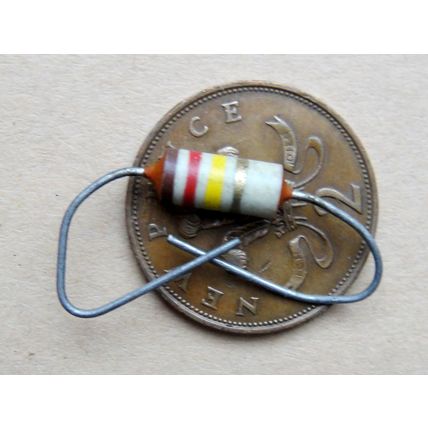 120KΩ Carbon Ceramic Erie ¼ Watt Resistors x6. New Old Stock. For Valve Amp