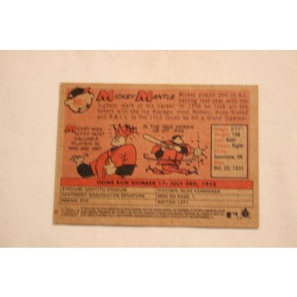 Mickey Mantle 2007 Topps Hertitage 1958 AMERICAN LEAGUE HOME RUN CHAMPION #17