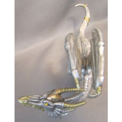 RARE VINTAGE 1980's Gold Dragon Pewter Figurine RAL PARTHA Rawcliffe TSR 1232