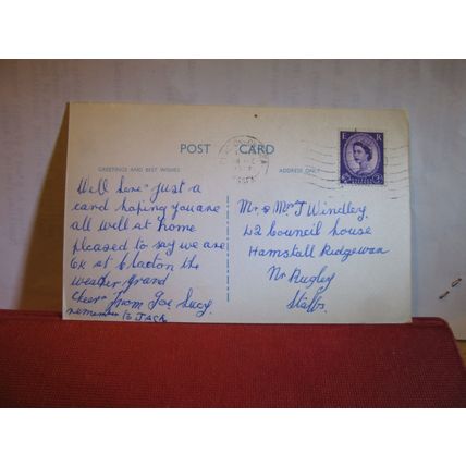 VENTIAN BRIDGE, CLACTON-ON-SEA, ESSEX used vintage postcard RP 1967 pm =