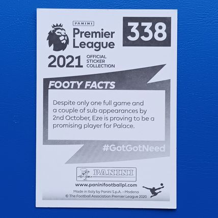 Panini Premier League 2021 Eberechi Eze #338