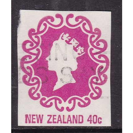 New Zealand 40c Queen Elizabeth II Stationary Cut Out VGC