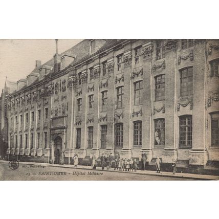 Saint Omer Military Hospital Militaire Hopital French Old Postcard