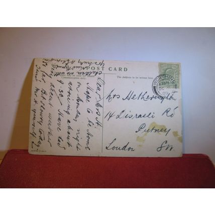 FIFE HESS?, FIFESHIRE used antique postcard 1909 pm =