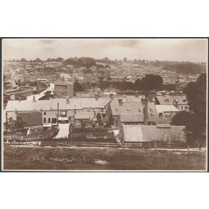 Bird's Eye View, Ashbourne, Derbyshire, 1928 - Kingsway RP Postcard
