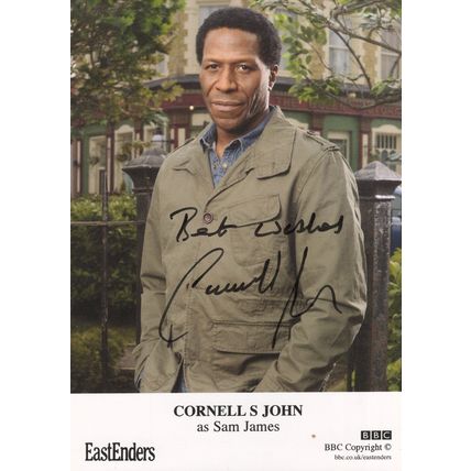 Cornell S John as Sam James Eastenders Hand Signed Cast Card Photo