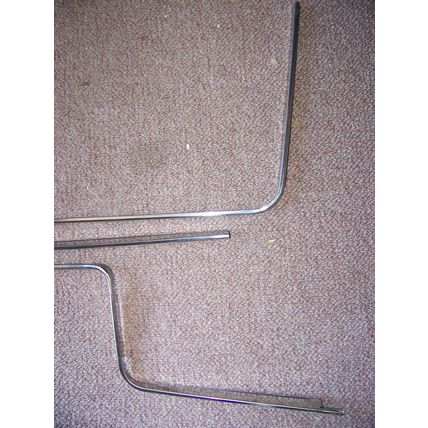 1966 CHRYSLER IMPERIAL REAR SEAT SURROUND TRIM OEM 3 PCS