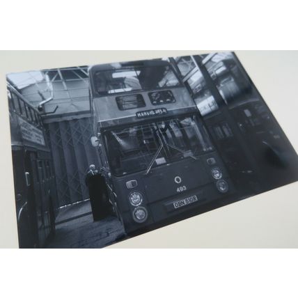 Manchester Bus Garage 1976, Large Photo
