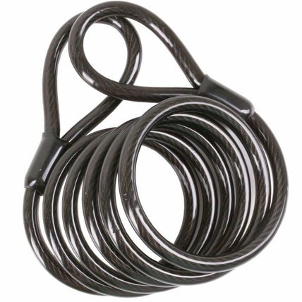 FLEXIBLE SECURITY CABLE 1.5m Steel Loop Lock Extender Motorbike Wire Rope Chain