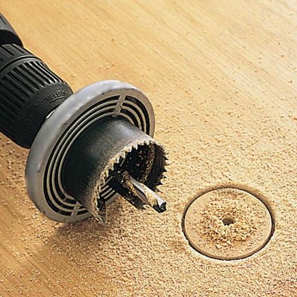 5Pc Strong HOLE SAW SET 32/35/44/55mm Carbon Steel Round/Circular Cutter Mandrel