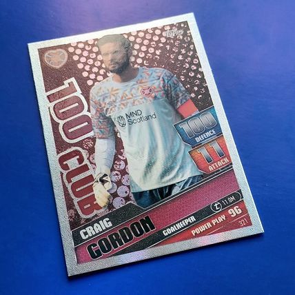 Match Attax SPFL 2022-23 Craig Gordon Hearts 100 Club Hundred #321