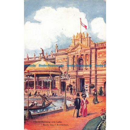 R137999 Illinois Building and Lake. Earls Court Exhibition. Gale and Polden. 190