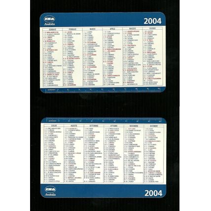 Calendarietto Pubblicitario 2004 - INA Assitalia