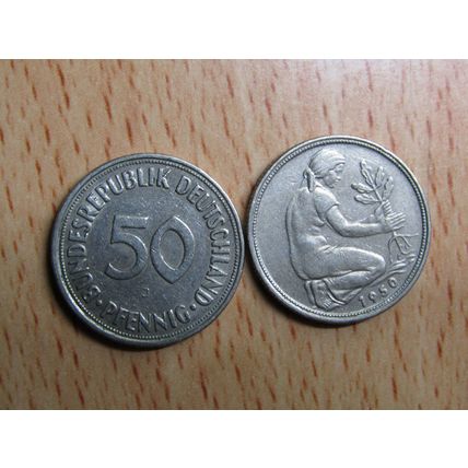 1950j 50 pfennig Germany Coin