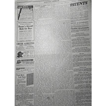 The Motor-driven Commercial Vehicle - Aug. 30, 1913 Scientific American. 4 pages