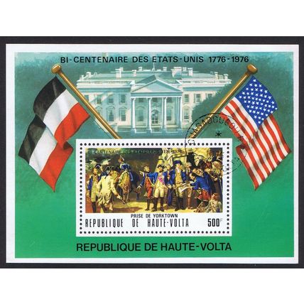 Upper Volta America MS 1976 CTO MI#Block 34 Sc#367A