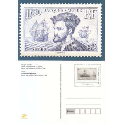 France 2024 PAP Carte Jacques Cartier Neuf **