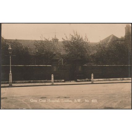 Grey Coat Hospital, Westminster, London, c.1910 - Carlo Degen RP Postcard