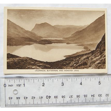 vintage postcard Crummock, Buttermere & Honister Crag