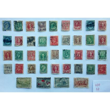 CANADA STAMPS - VARIOUS DENOMINATIONS. LOT 12. (see description)