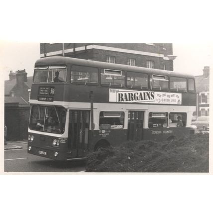 328 Old London County Bus To Rainham Kent Plain Back Postcard Photo