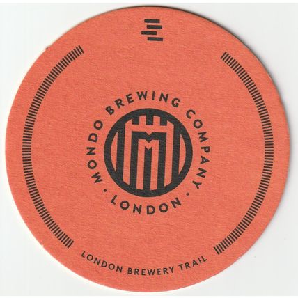 BEER MAT - MONDO BREWING COMPANY - WE MAKE BEER - (Cat No 004) - (2015)