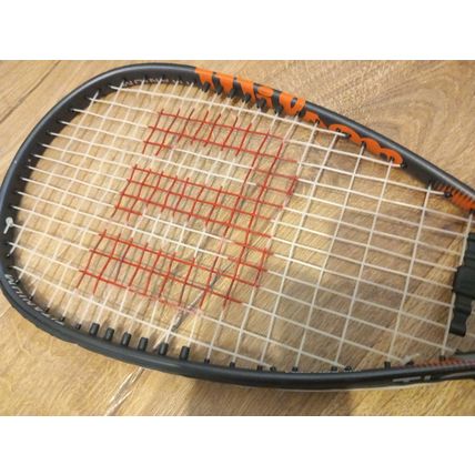 Wilson Squash Racket Smash Ti Titanium With Head Cover Black Orange White