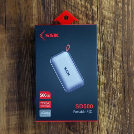 SSK Portable SSD 500GB External Solid State Drives, up to 1050Mb/S USB C SSD Ext