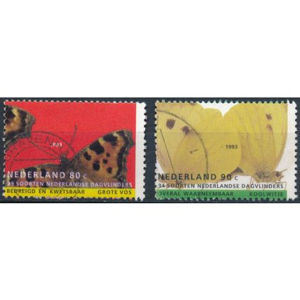 Butterflies: 80c & 90c - Netherlands 1993 - FH - MiNr 1471/2