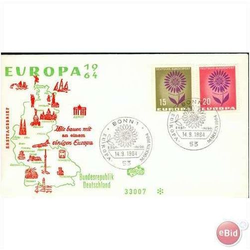 Germany FDC 1964 - SG 1350-1351 - Europa 64 - 2