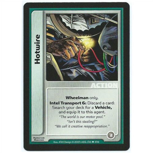 Spycraft CCG Operation Nightfall - 146/349 - Hotwire