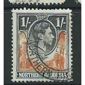 northern rhodesia stamp sg40 1/- used a