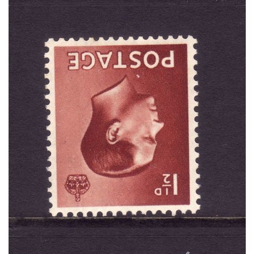 GREAT BRITAIN 1936 EDWARD VIII SG459i 1 1/2d RED BROWN WMK INVERT M / MINT