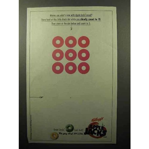 1999 Kellogg's Apple Jacks Cereal Ad - See What's New