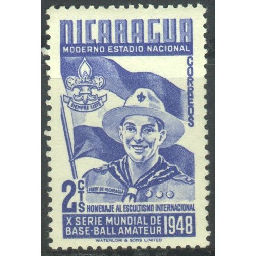 Nicaragua 1949 - SG1121 - 2c blue - Scout - MH