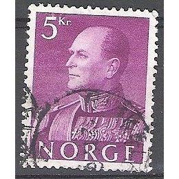 Norge 1959 Michel 431X O Cote (2013) 0.30 Euro Roi Olaf V Cachet rond