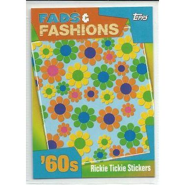 2011 TOPPS AMERICAN PIE ' FADS & FASHIONS ' card # FF-9 RICKIE TICHIE STICKERS