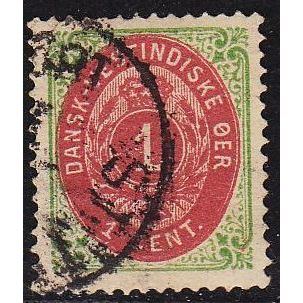 DÄNISCH DANSK WESTINDIEN [1873] MiNr 0005 II b ( O/used )