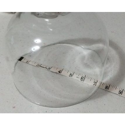 Domed Glass Cupcake/Small Cake/Pastry Cover With Round knob Grip