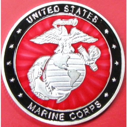 US Marine Corps, Rifleman's Creed. Challenge Coin. 1.50". 77b.