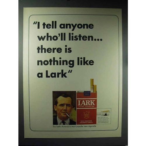 1965 Lark Cigarettes Ad - Tell Anyone Who'll Listen