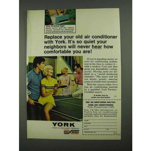 1968 York Air Conditioning Ad - It's So Quiet